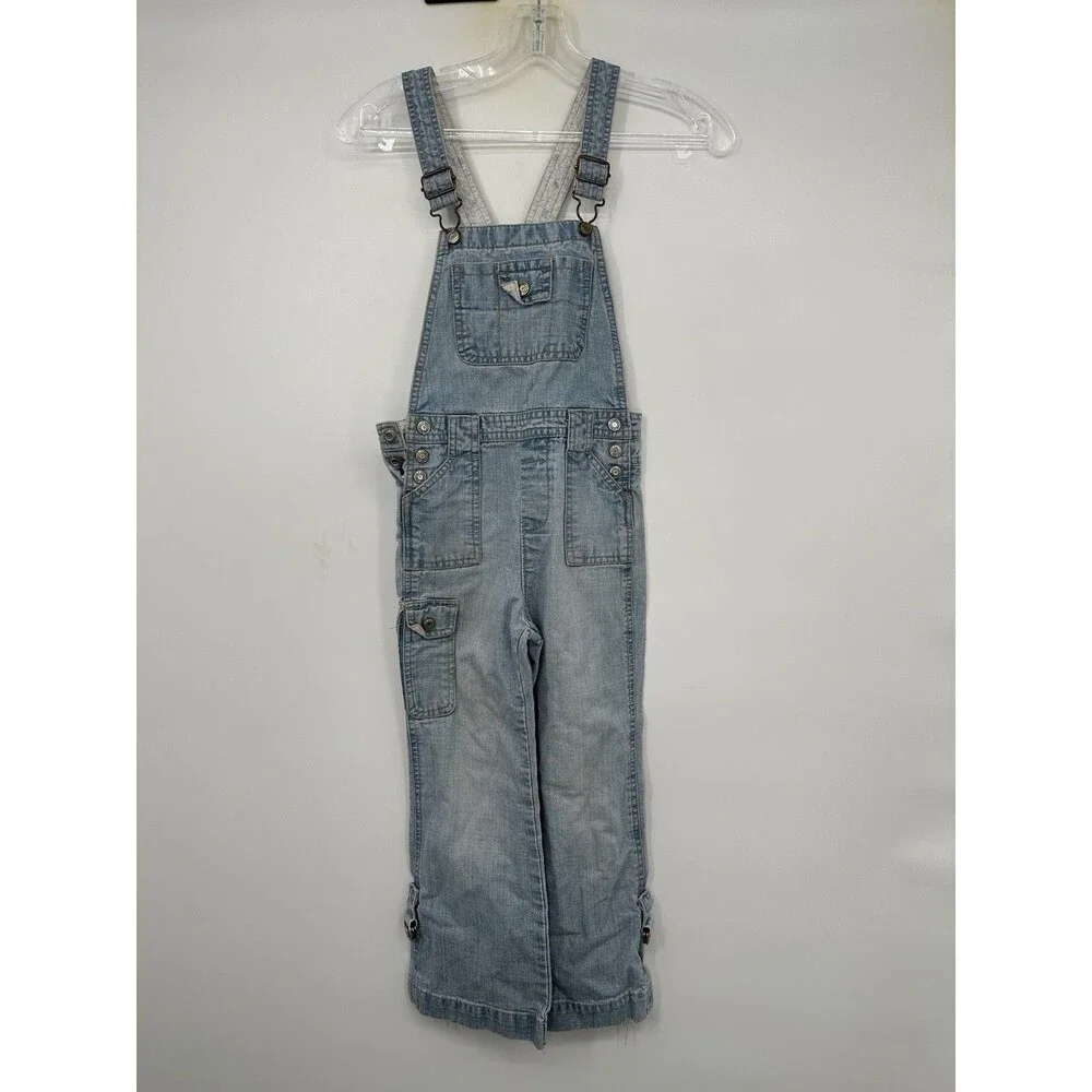 Vintage Old Navy Blue Jeans Straight Leg Carpenter  Overalls‎ Y2K 90's Unisex 6